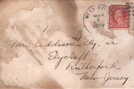 Hiram B. Ely, Sr. and Addison Ely 1916 - A Letter Home