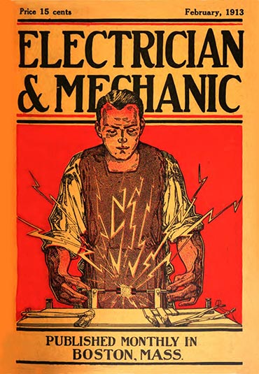 Electrician and Mechanic Feb 1913 Cover
