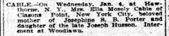 ella moseley husson cable death notice