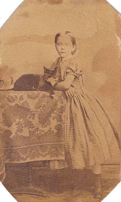 Ella Moseley Husson as a young girl