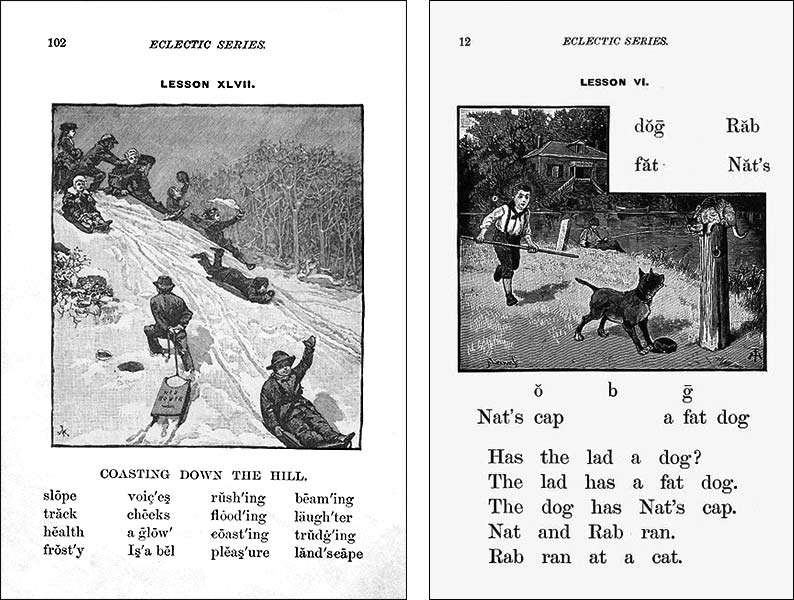 McGuffey Reader pages