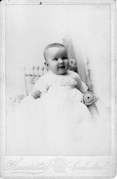 Isabelle Johnson as a baby